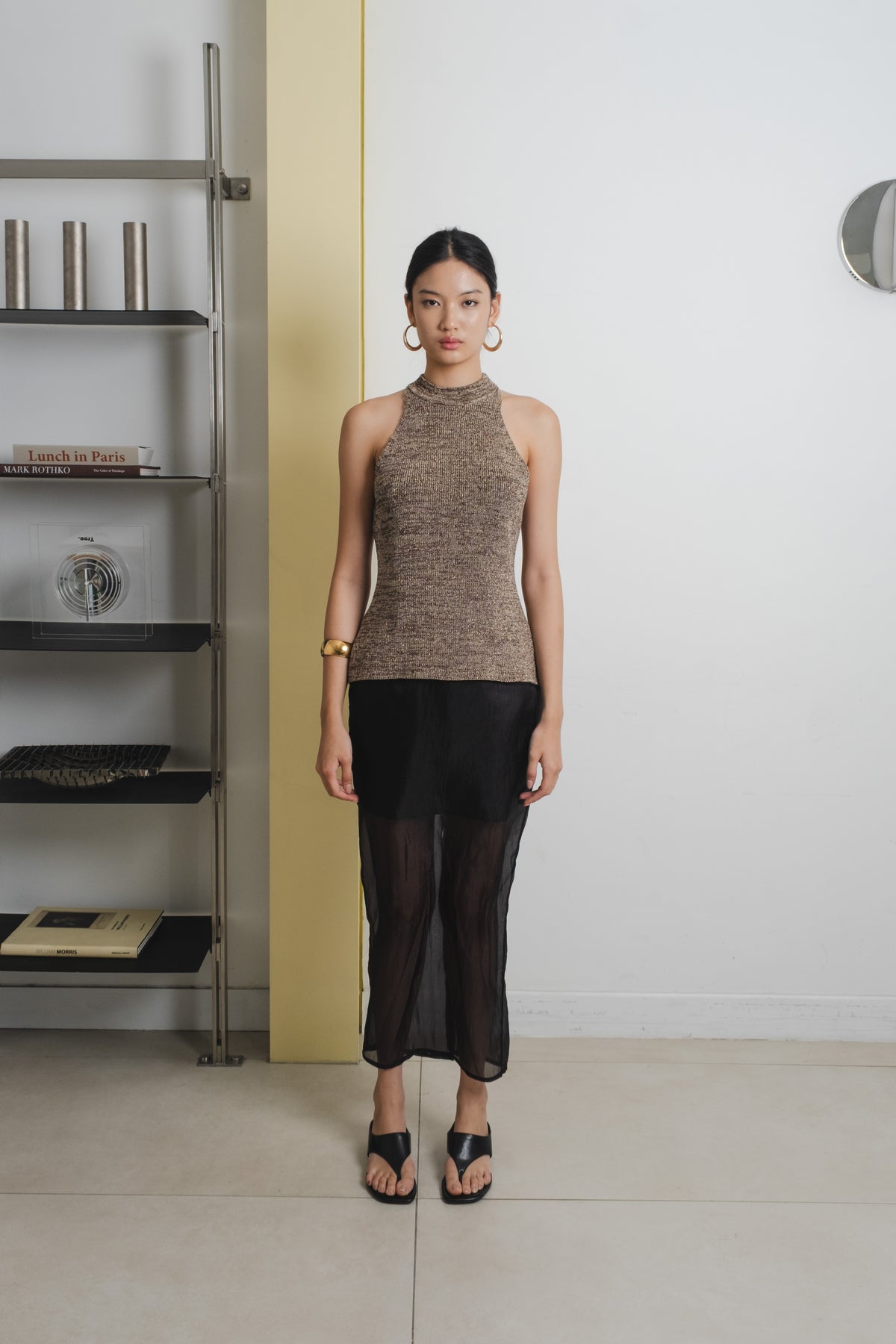 Alba Halter Knit | Choco