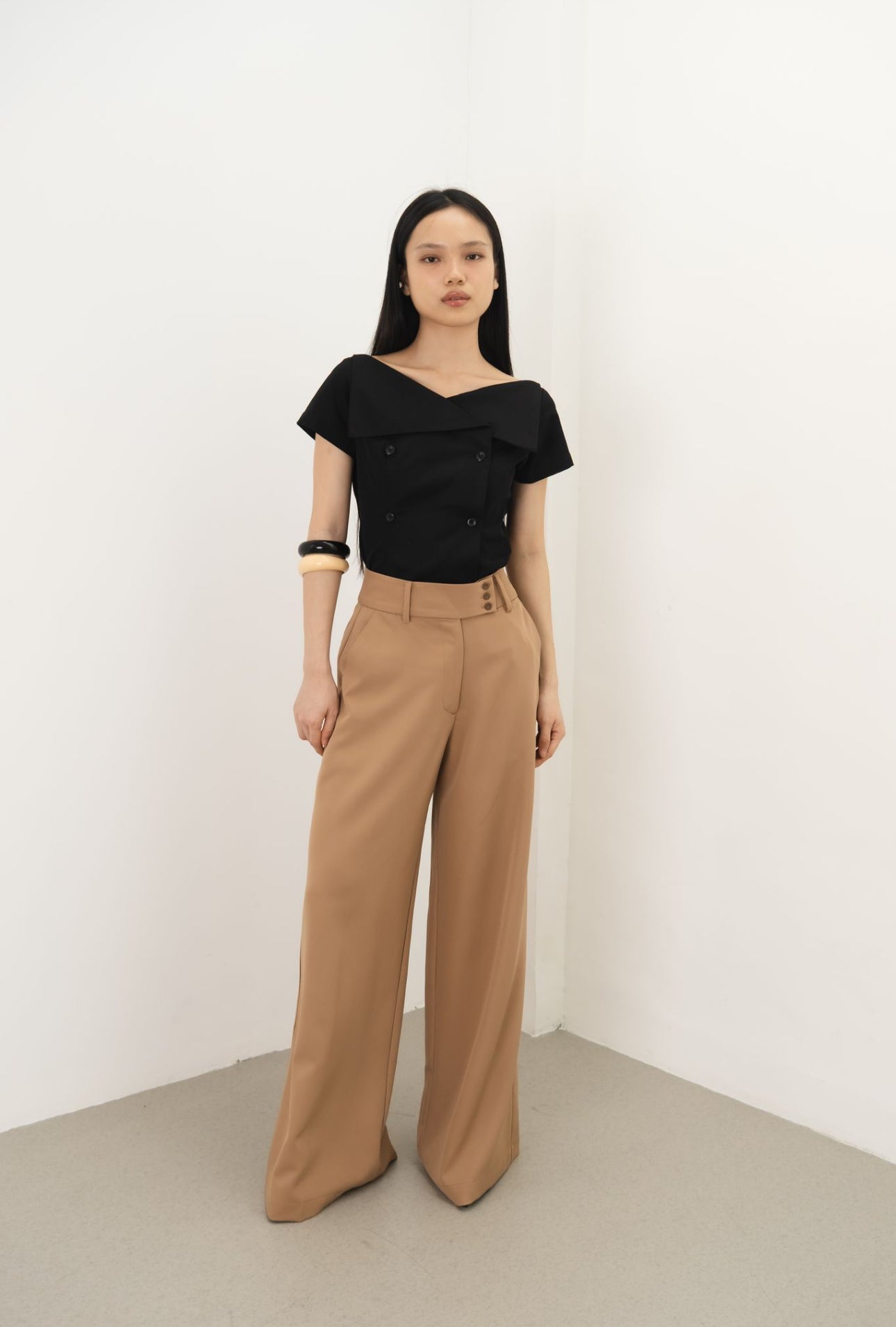 Monet Highwaisted Pants | Brown