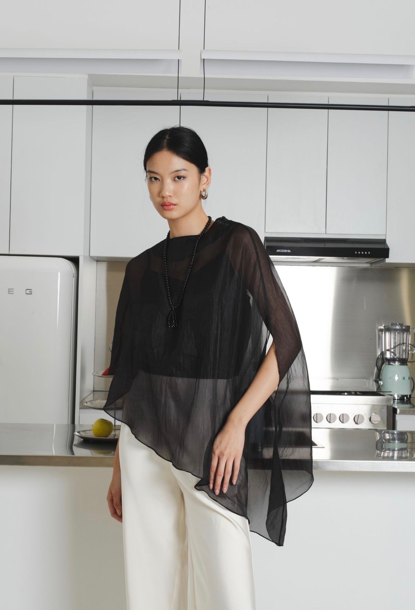 Aire Sheer Top | Black