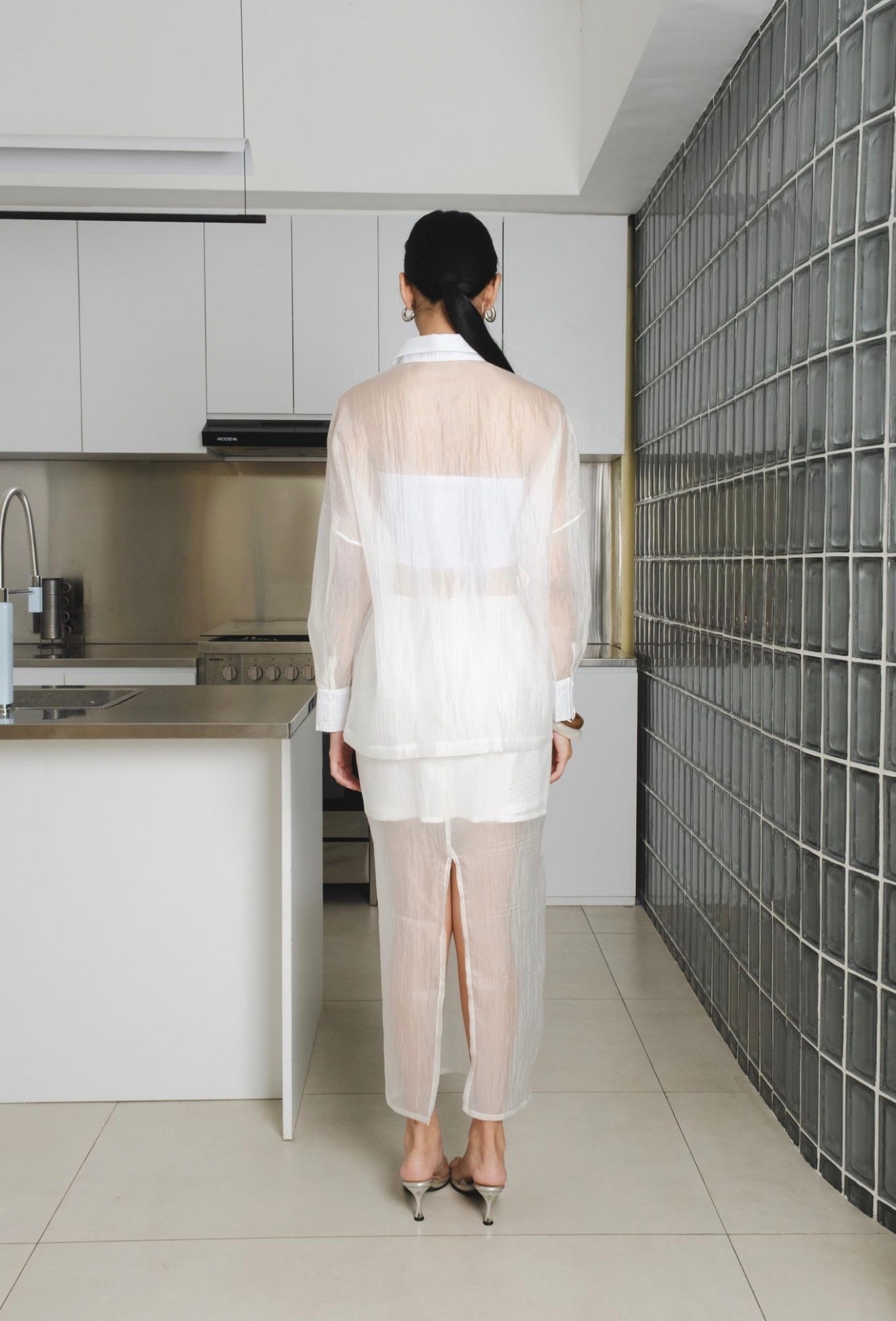 Brise Sheer Shirt | White