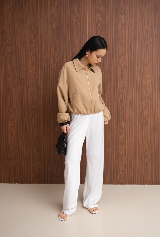 AllDay Satin Pants | White