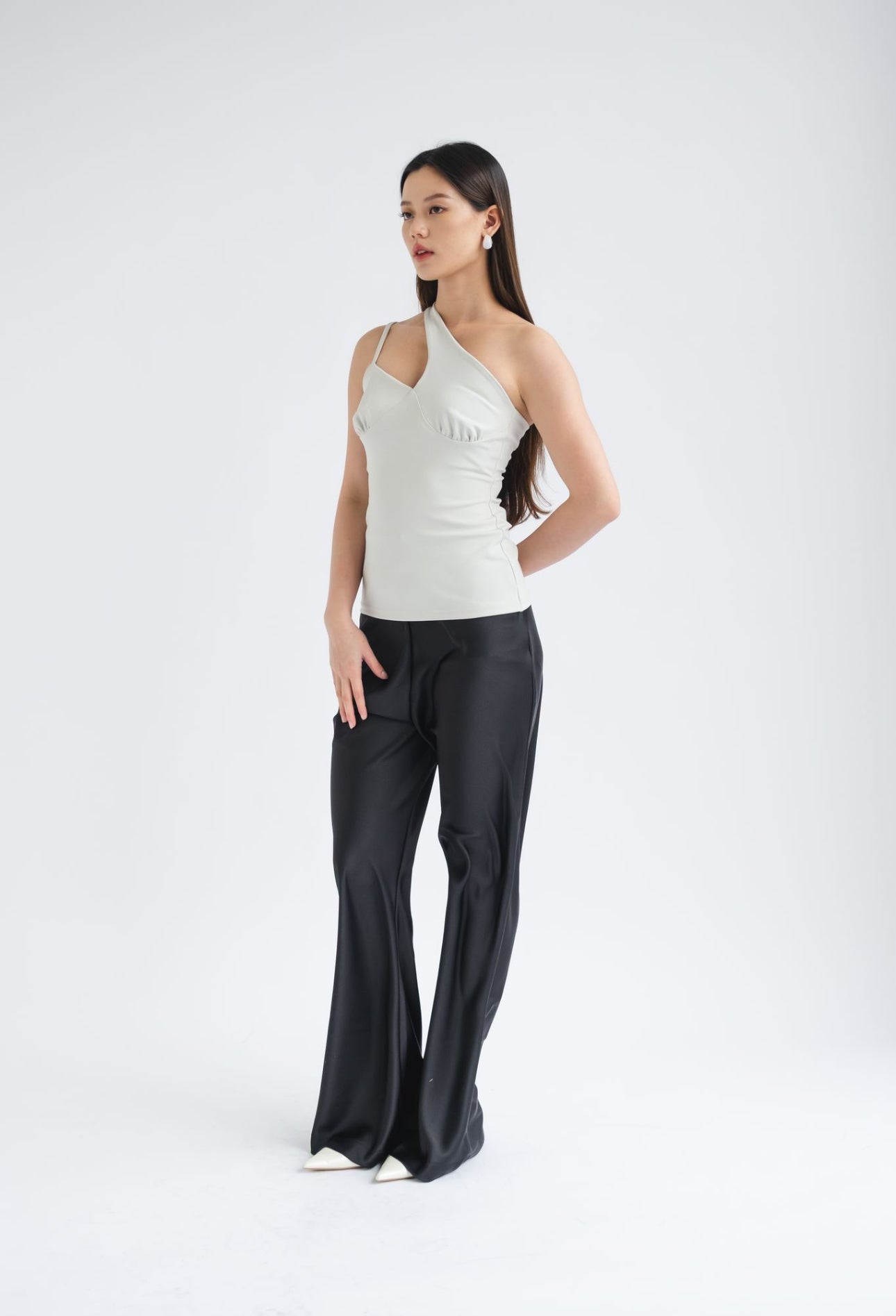 Faye Asymmetrical tank | Sky Blue
