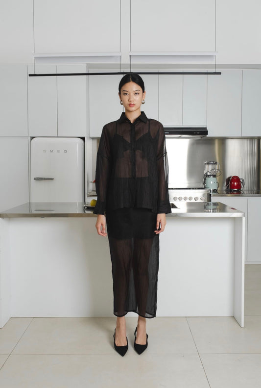 Brise Sheer Shirt | Black