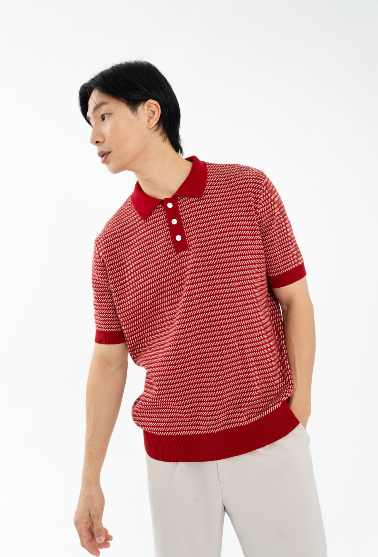 Brave Polo Top | Red