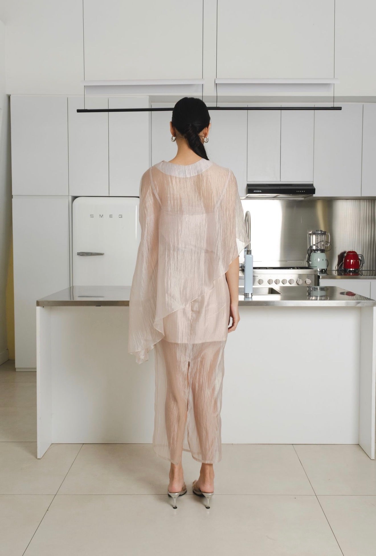 Aire Sheer Top | Cream