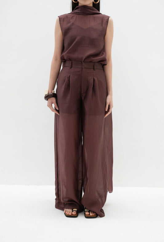 Form Sheer Pants | Espresso