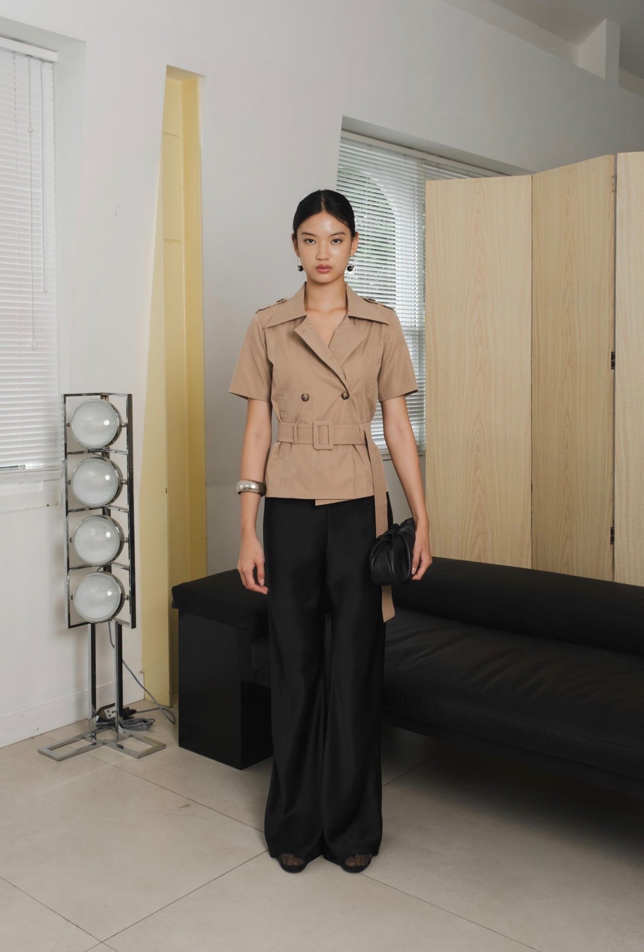 Arc Trench Top | Taupe