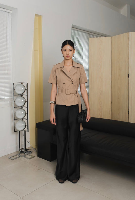 Arc Trench Top | Taupe