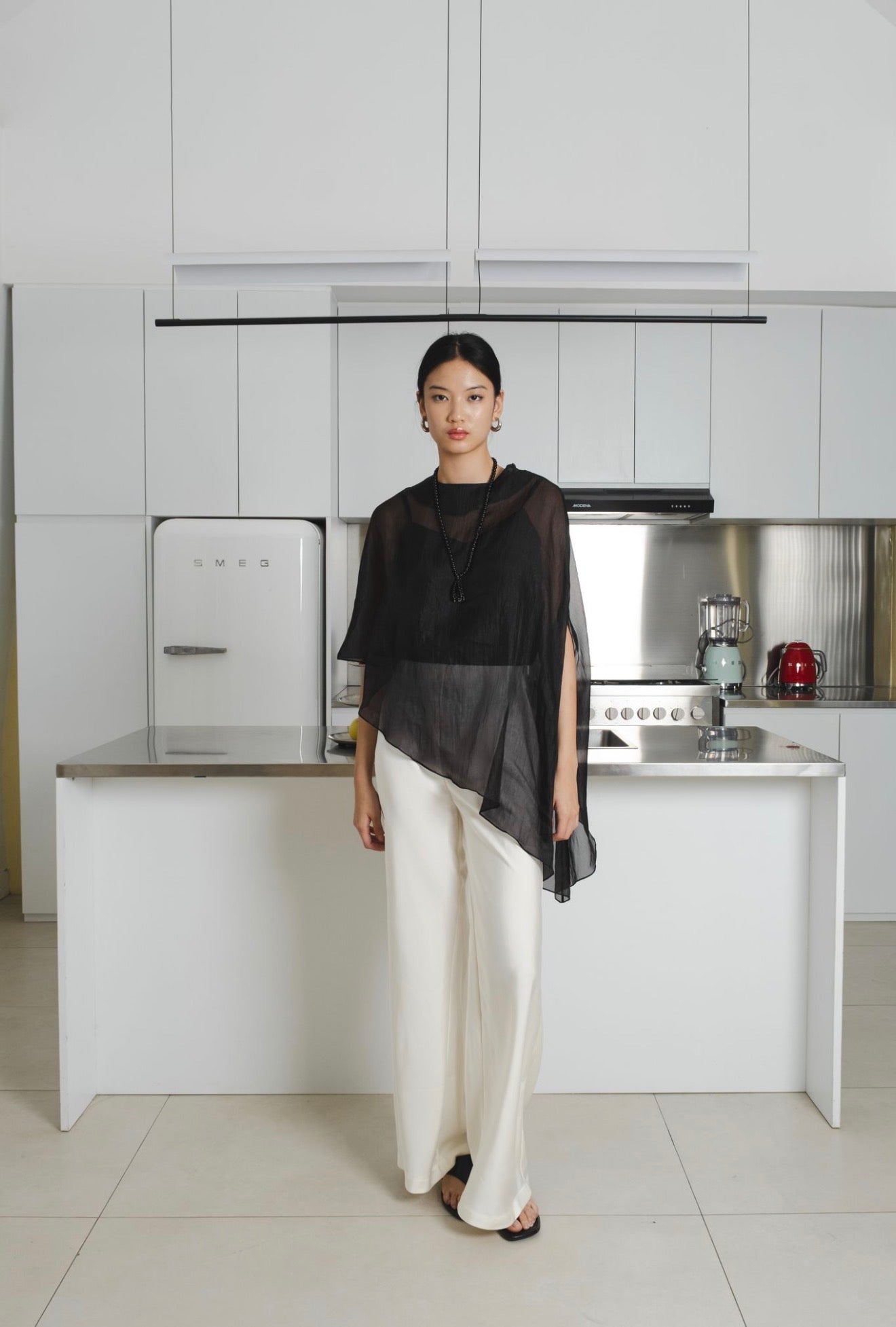 Aire Sheer Top | Black