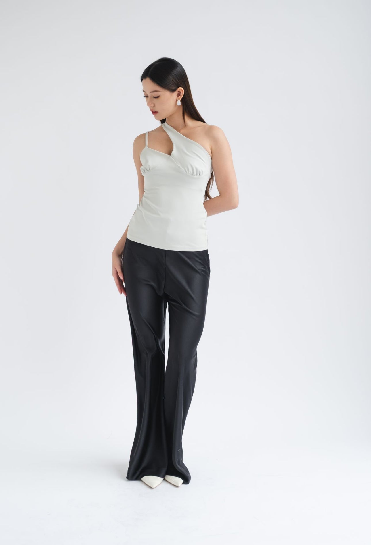Faye Asymmetrical tank | Sky Blue