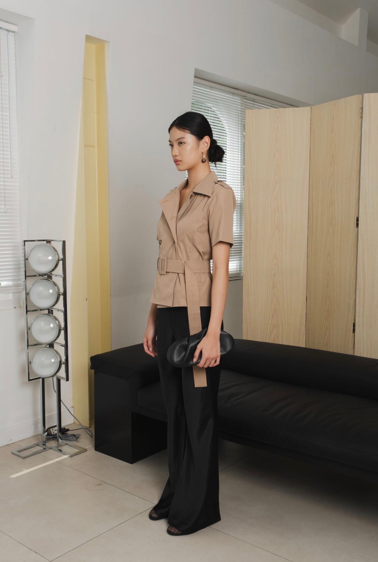 Arc Trench Top | Taupe