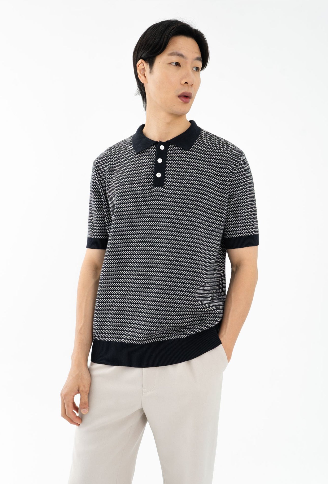 Brave Polo Top | Navy
