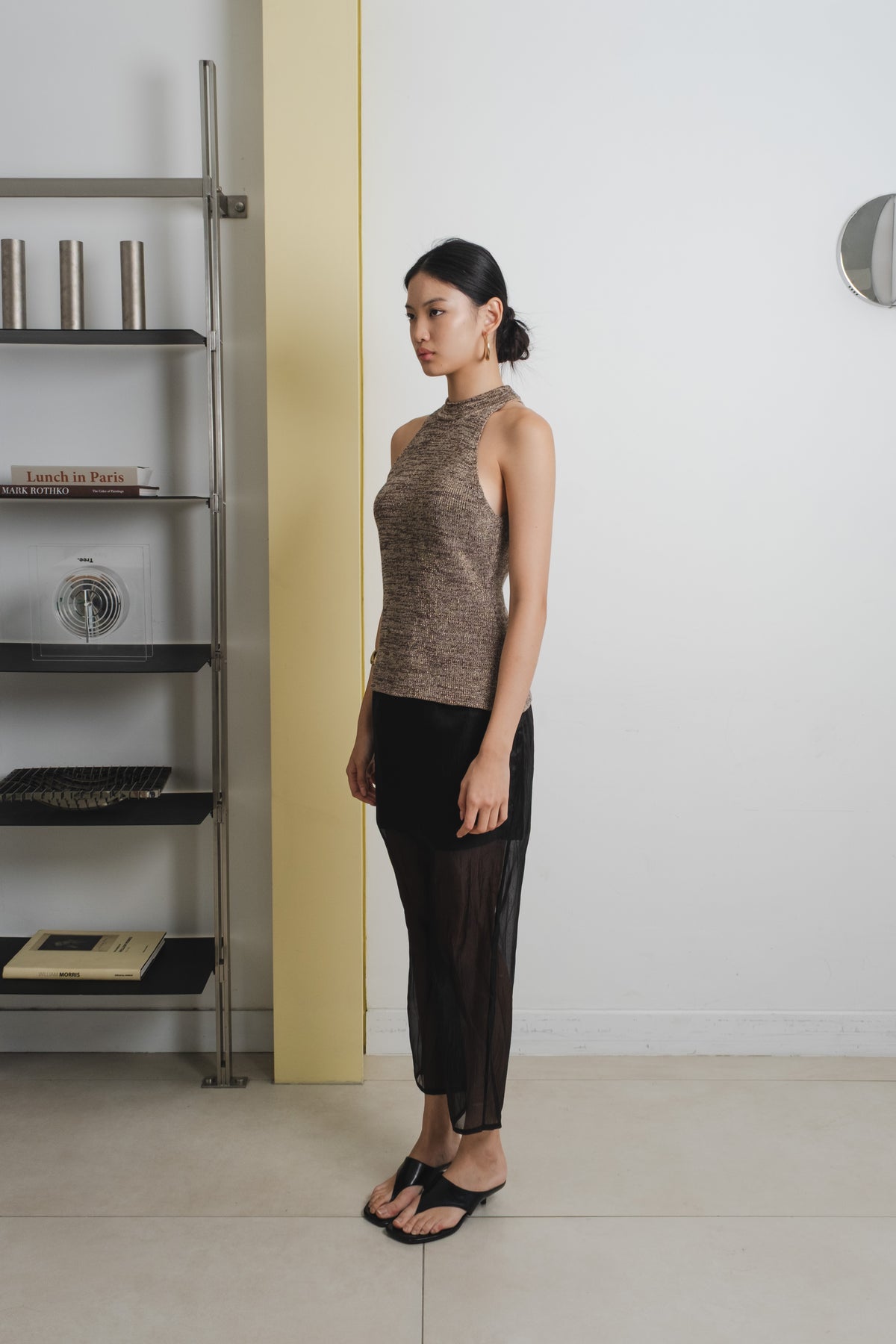 Alba Halter Knit | Choco