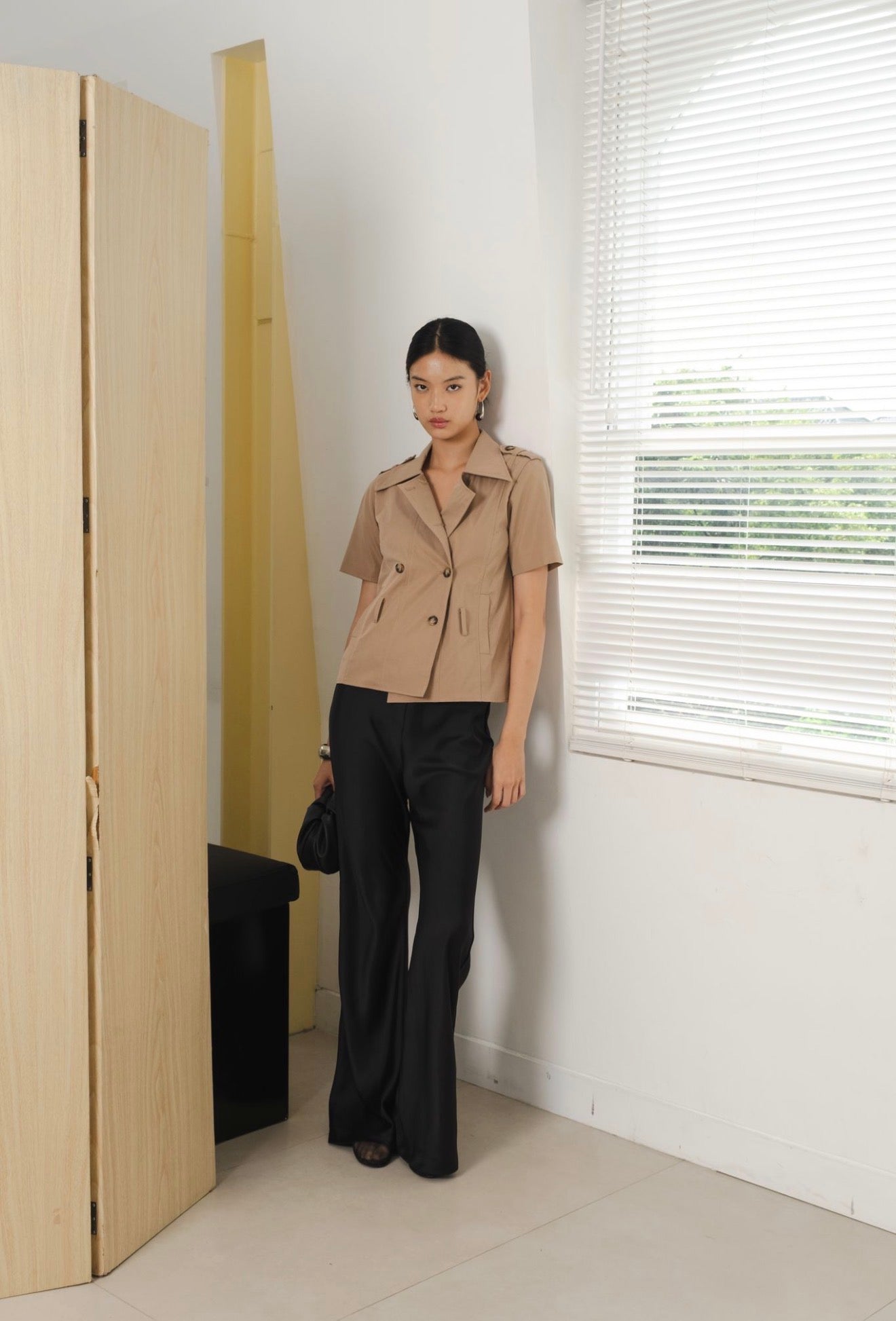 Arc Trench Top | Taupe