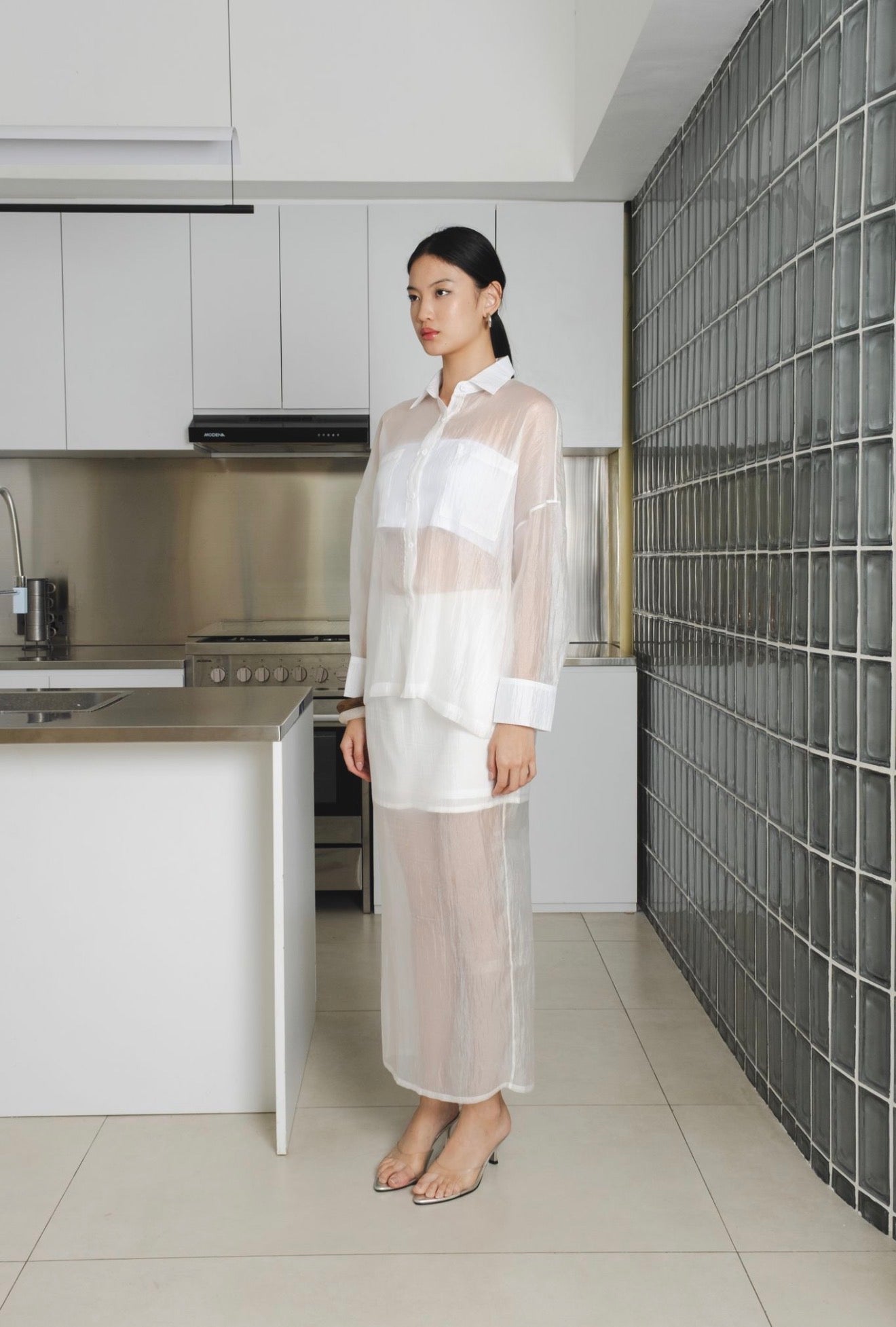Brise Sheer Shirt | White