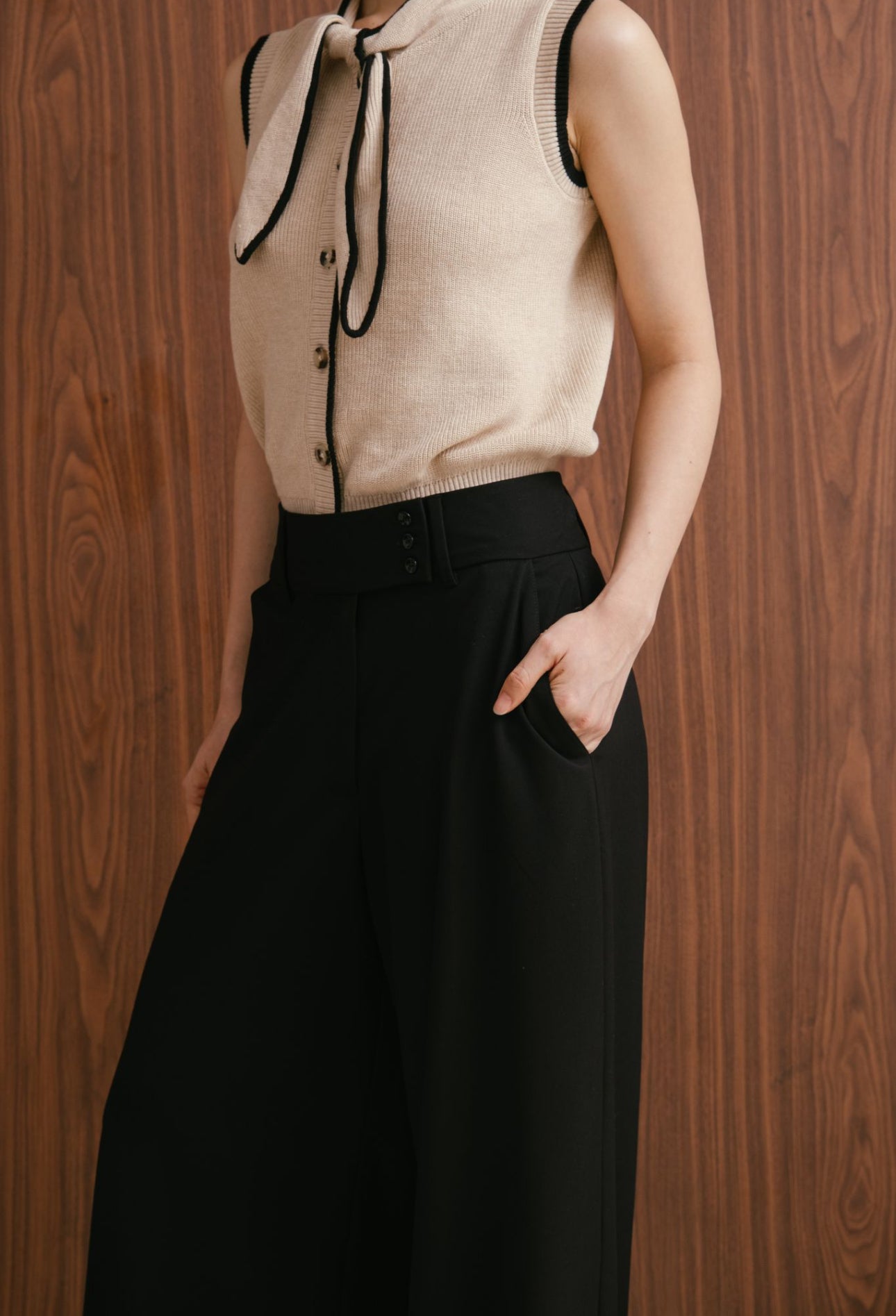 Monet Highwaisted Pants | Black