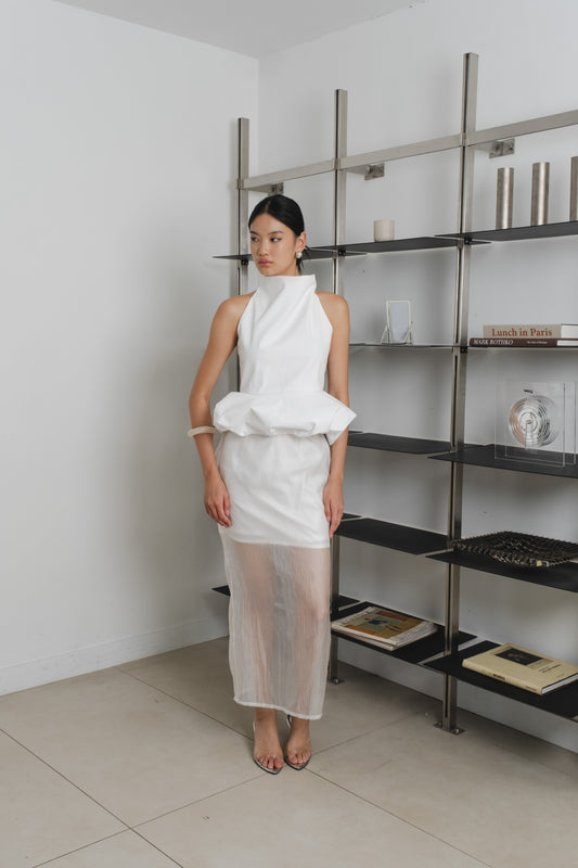 Shift Balloon Top | White