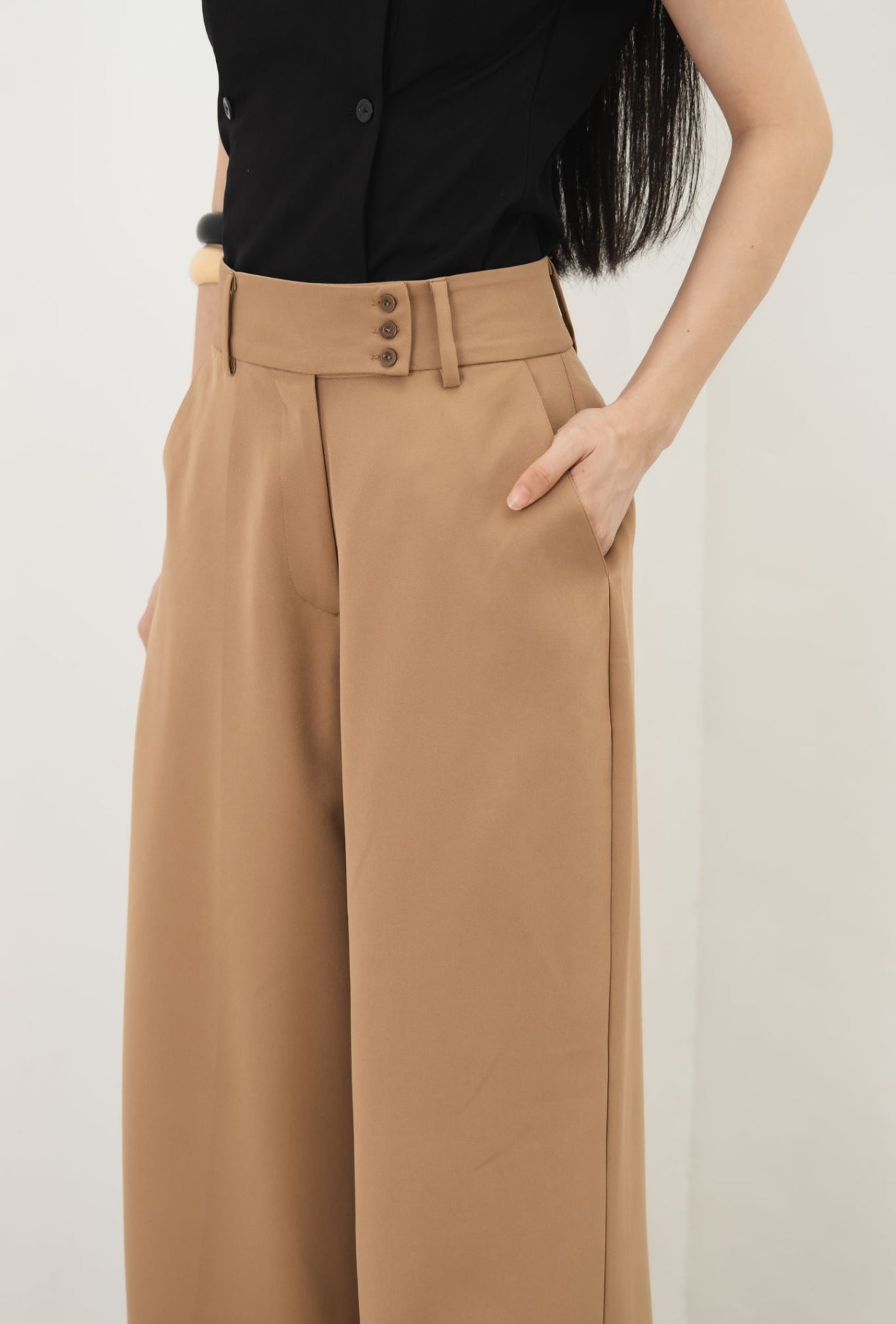 Monet Highwaisted Pants | Brown