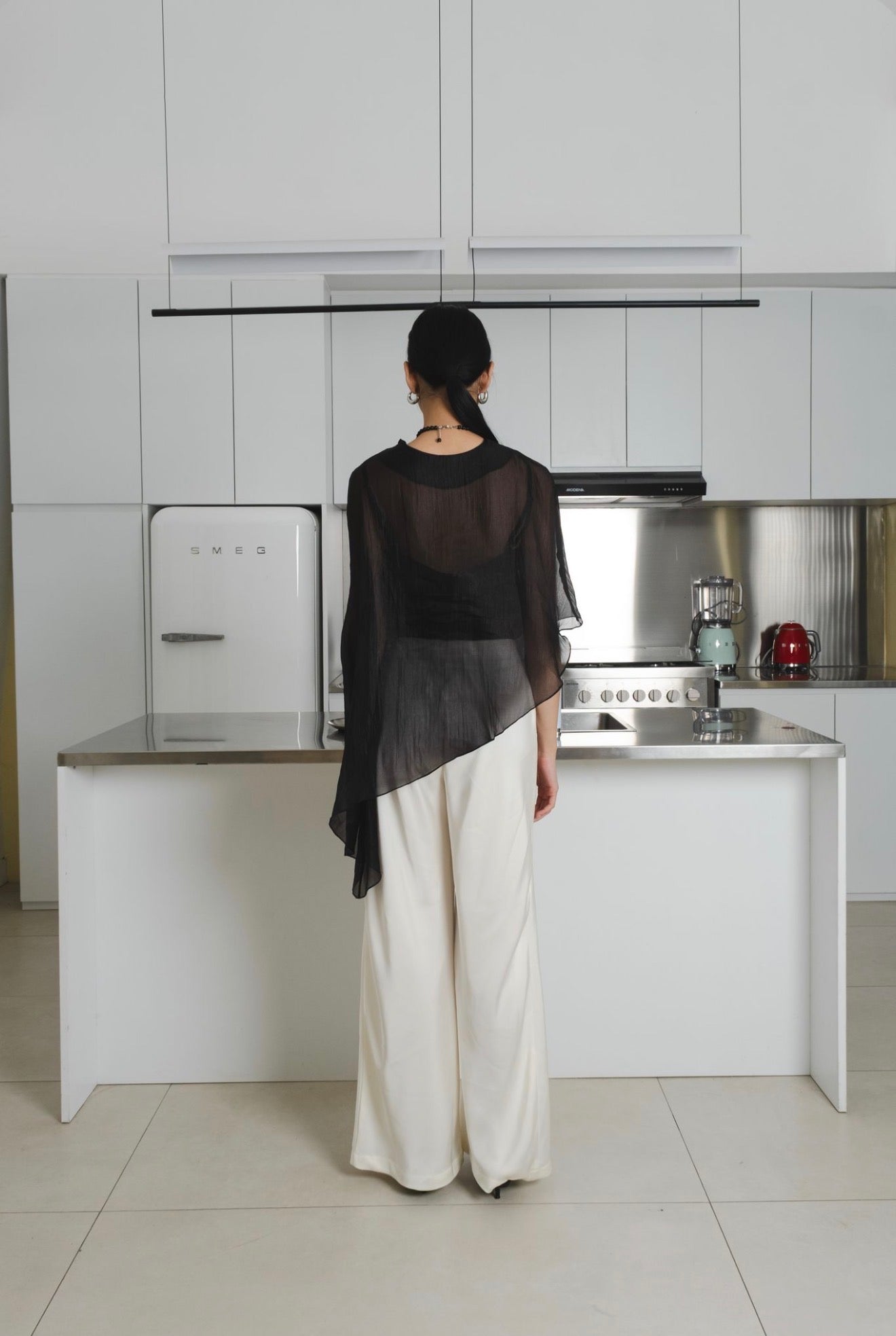 Aire Sheer Top | Black