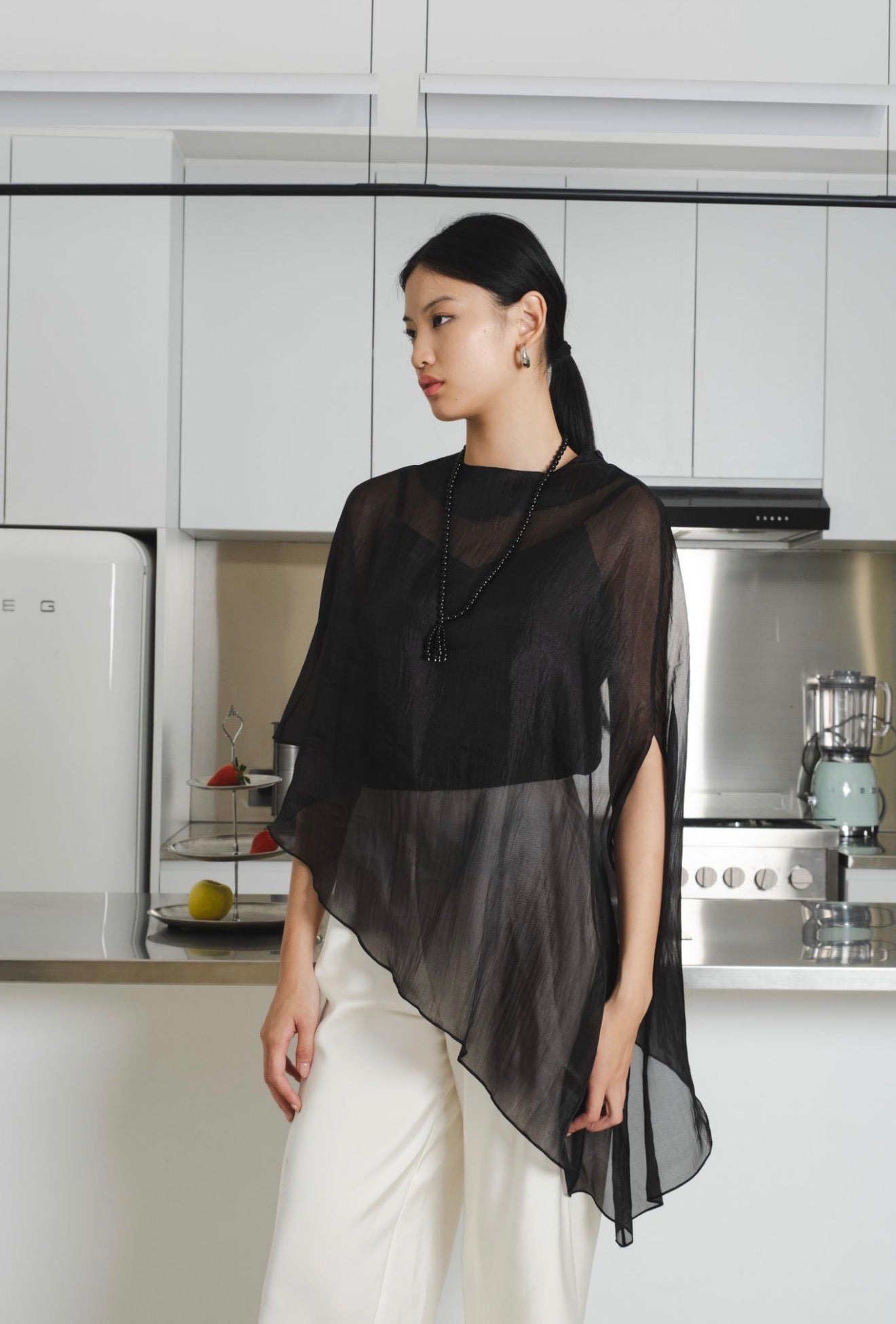 Aire Sheer Top | Black