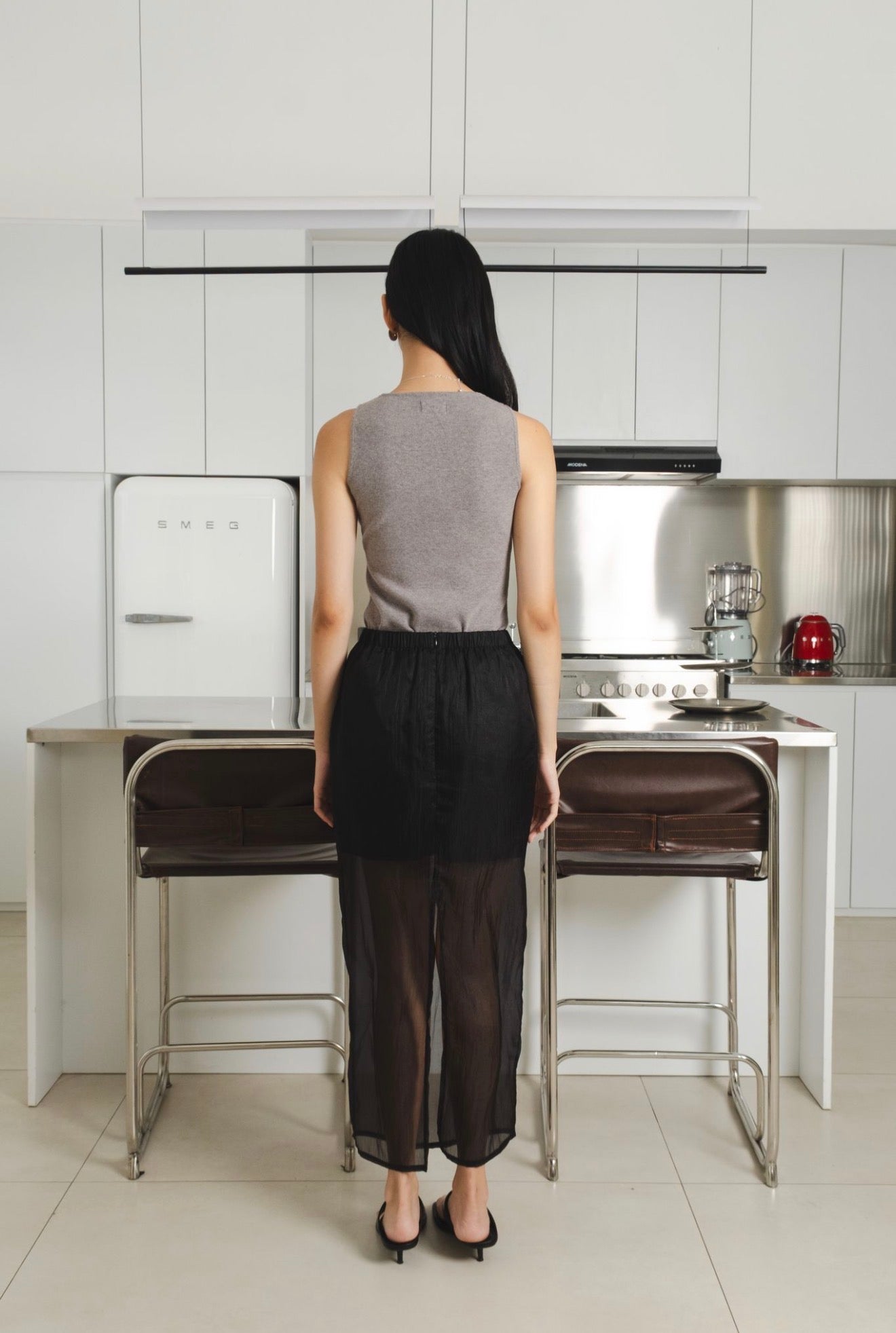 Sage Sheer Skort | Black