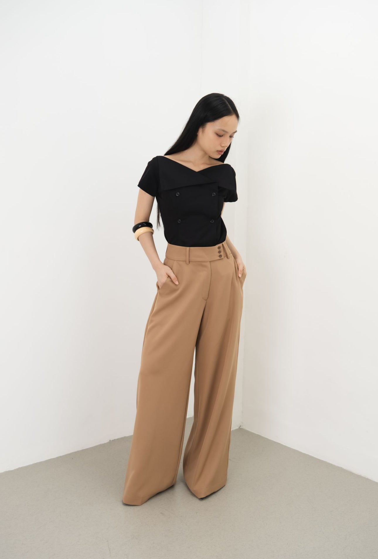 Monet Highwaisted Pants | Brown