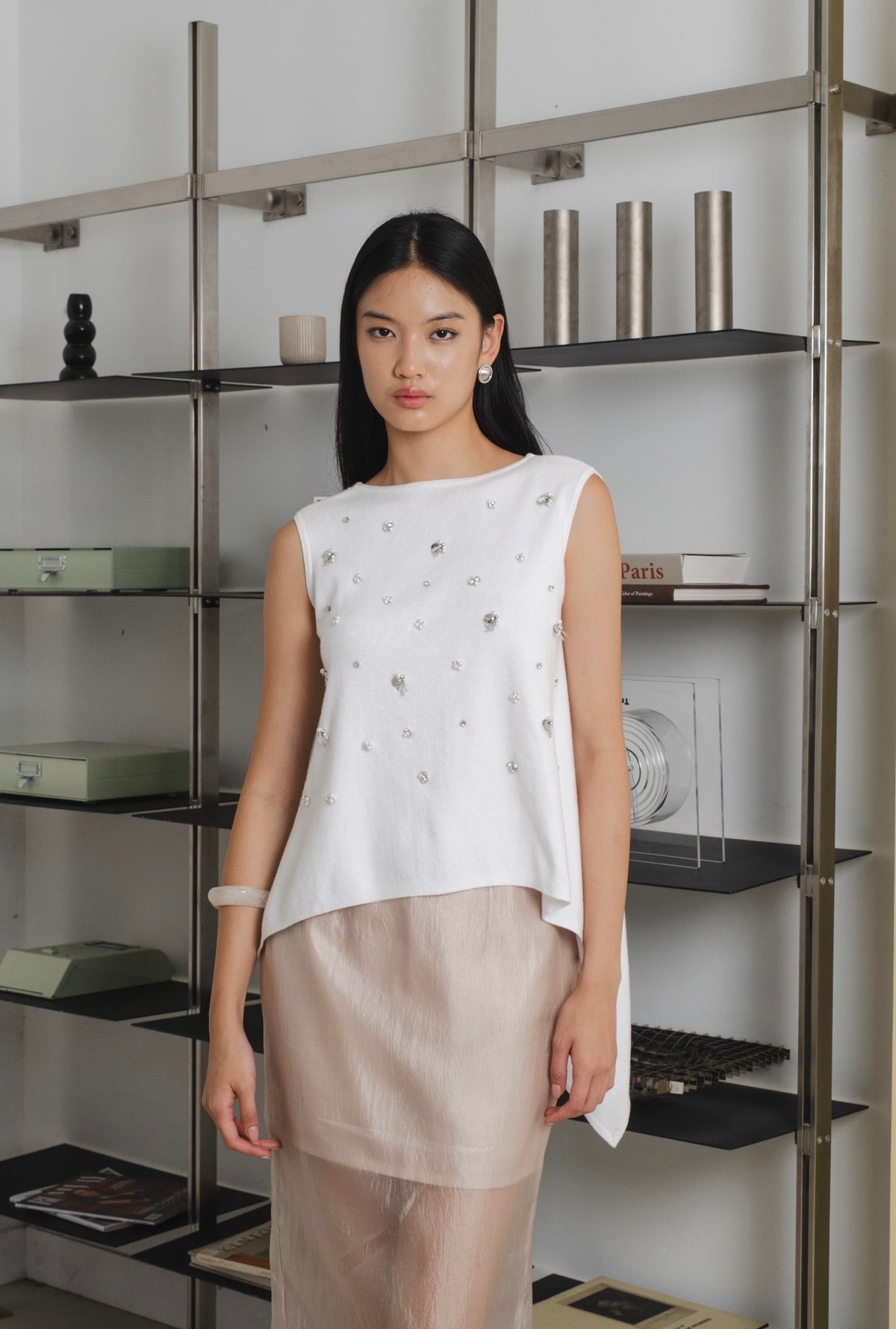 Motion Knit Top | White