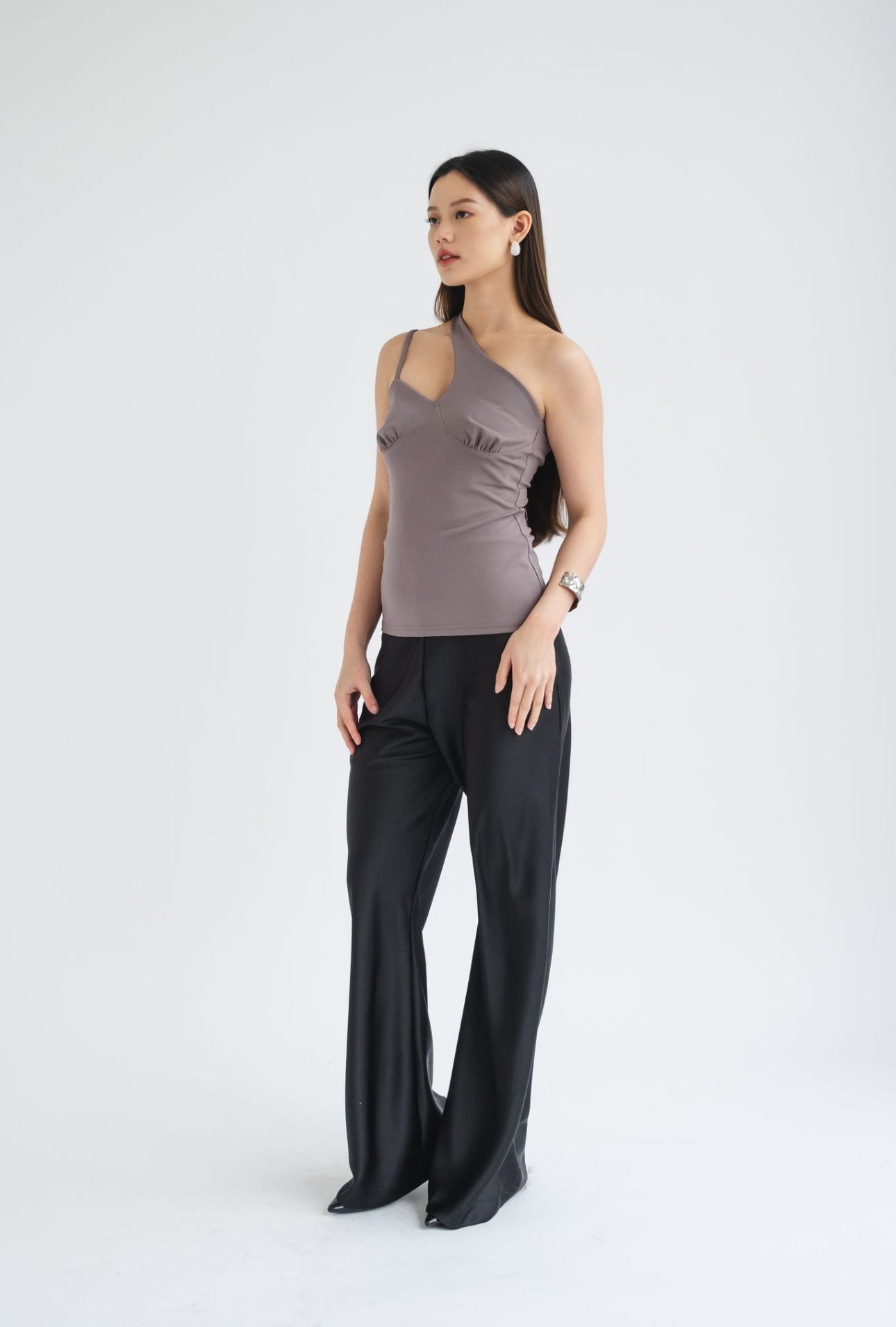 Faye Asymmetrical tank | Space Grey