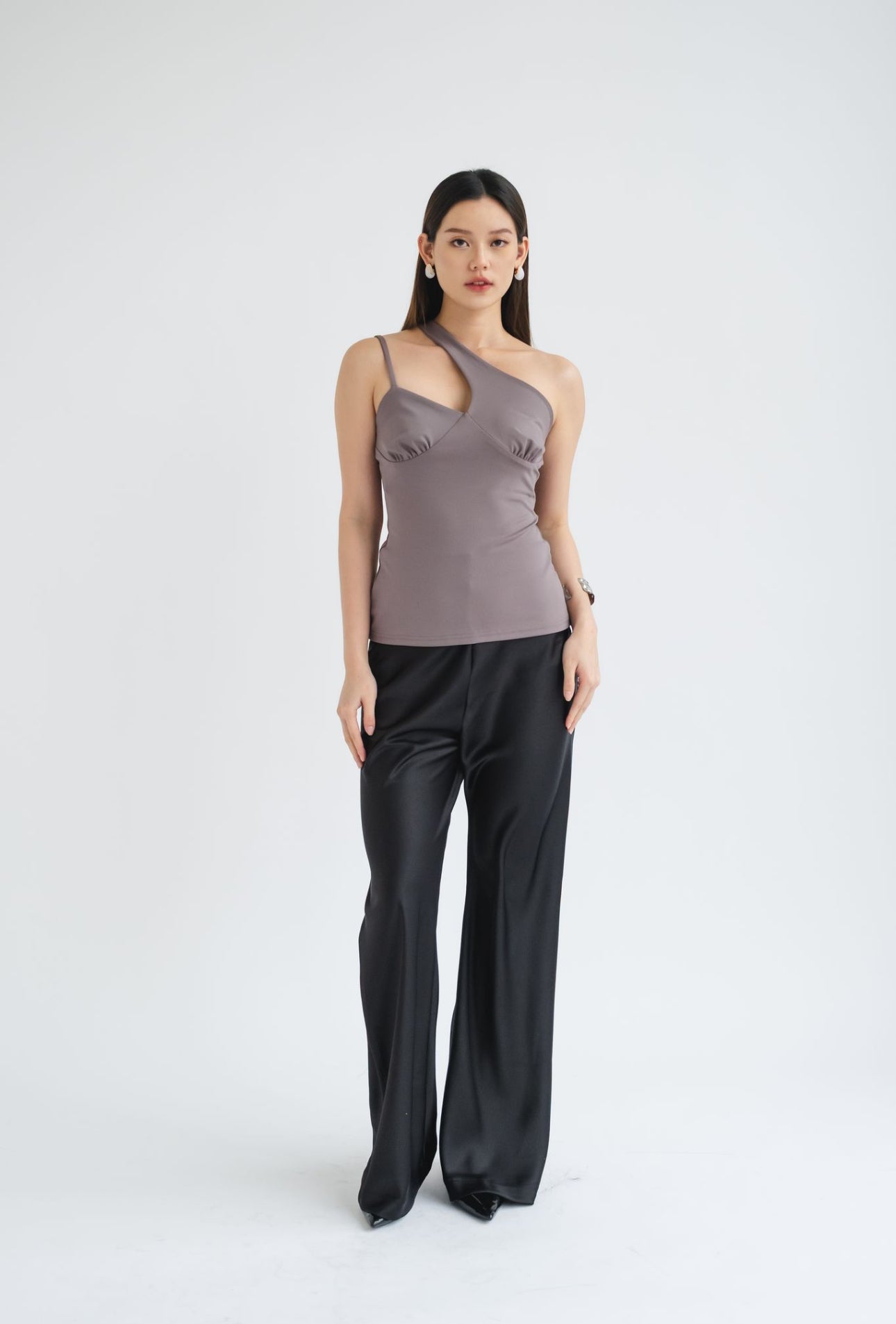 Faye Asymmetrical tank | Space Grey