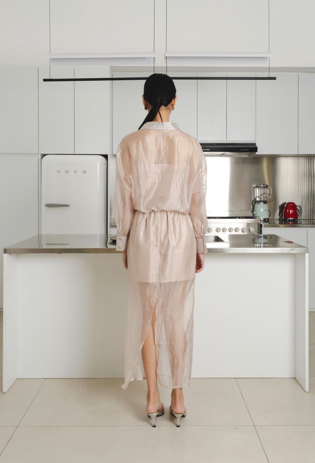 Sage Sheer Skort |Cream