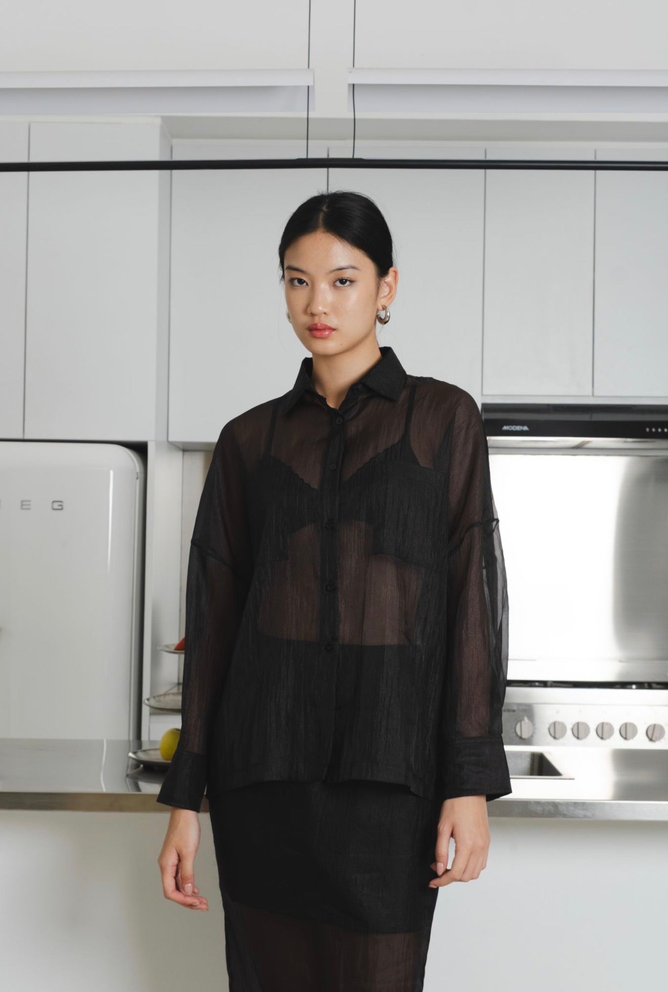 Brise Sheer Shirt | Black