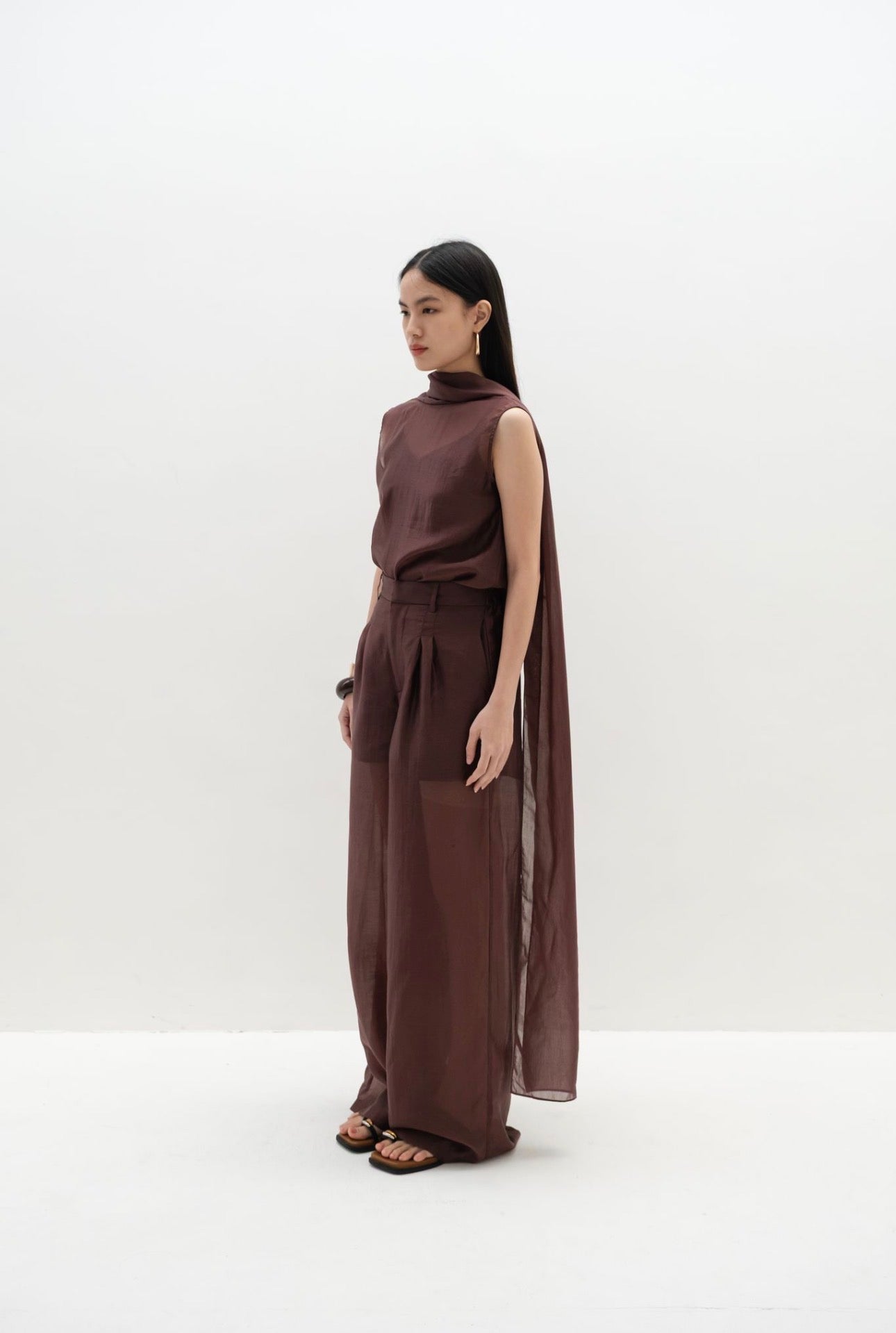 Form Sheer Pants | Espresso