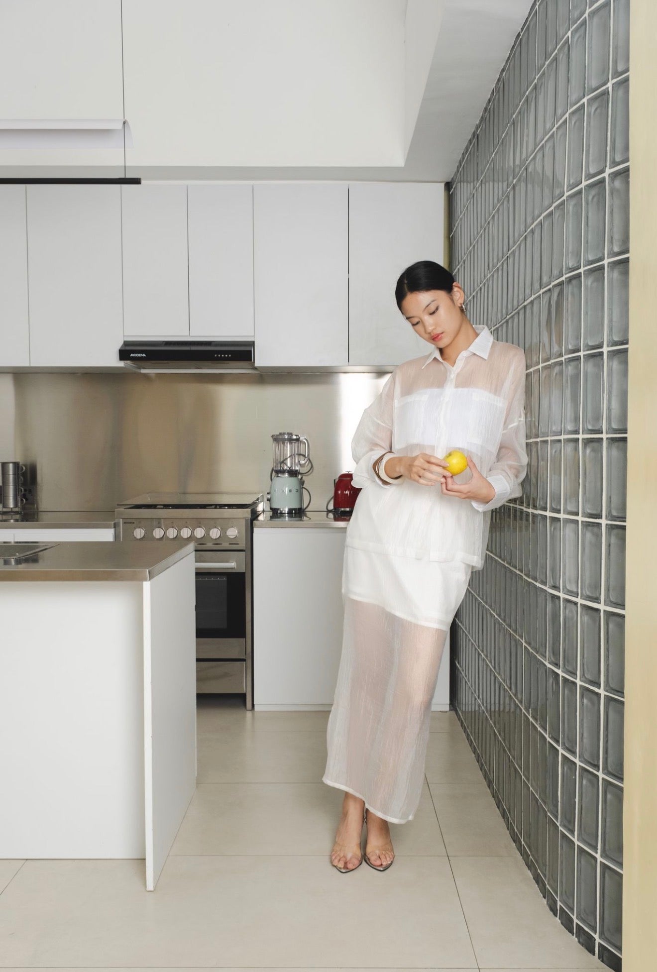 Brise Sheer Shirt | White