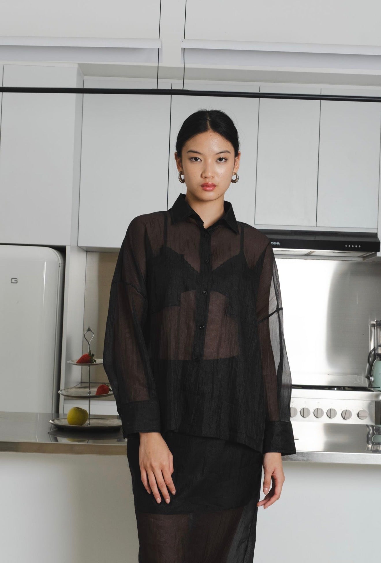 Brise Sheer Shirt | Black