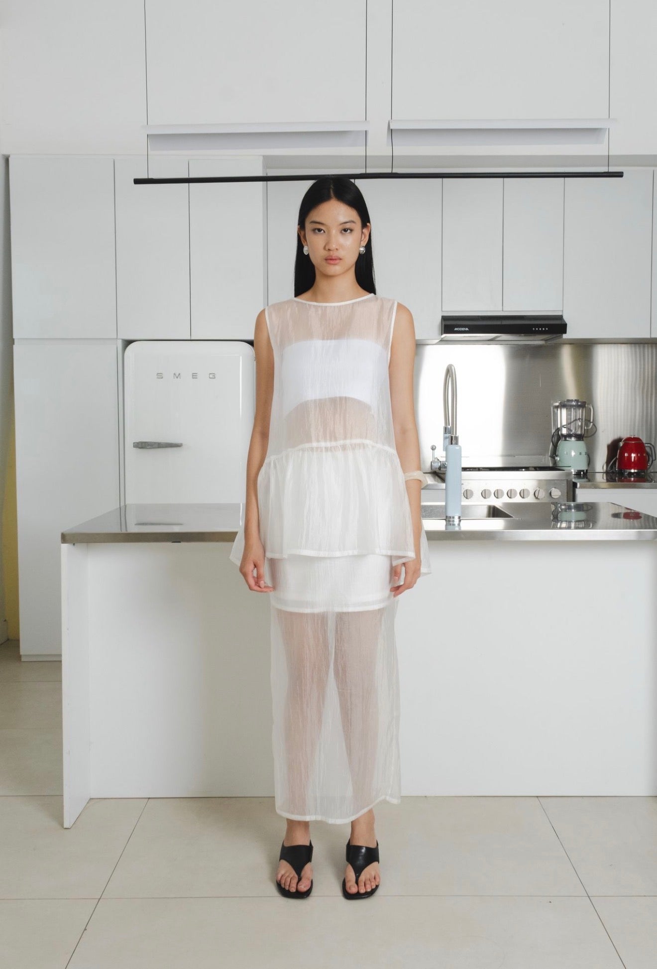 Sunday Sheer Top | White