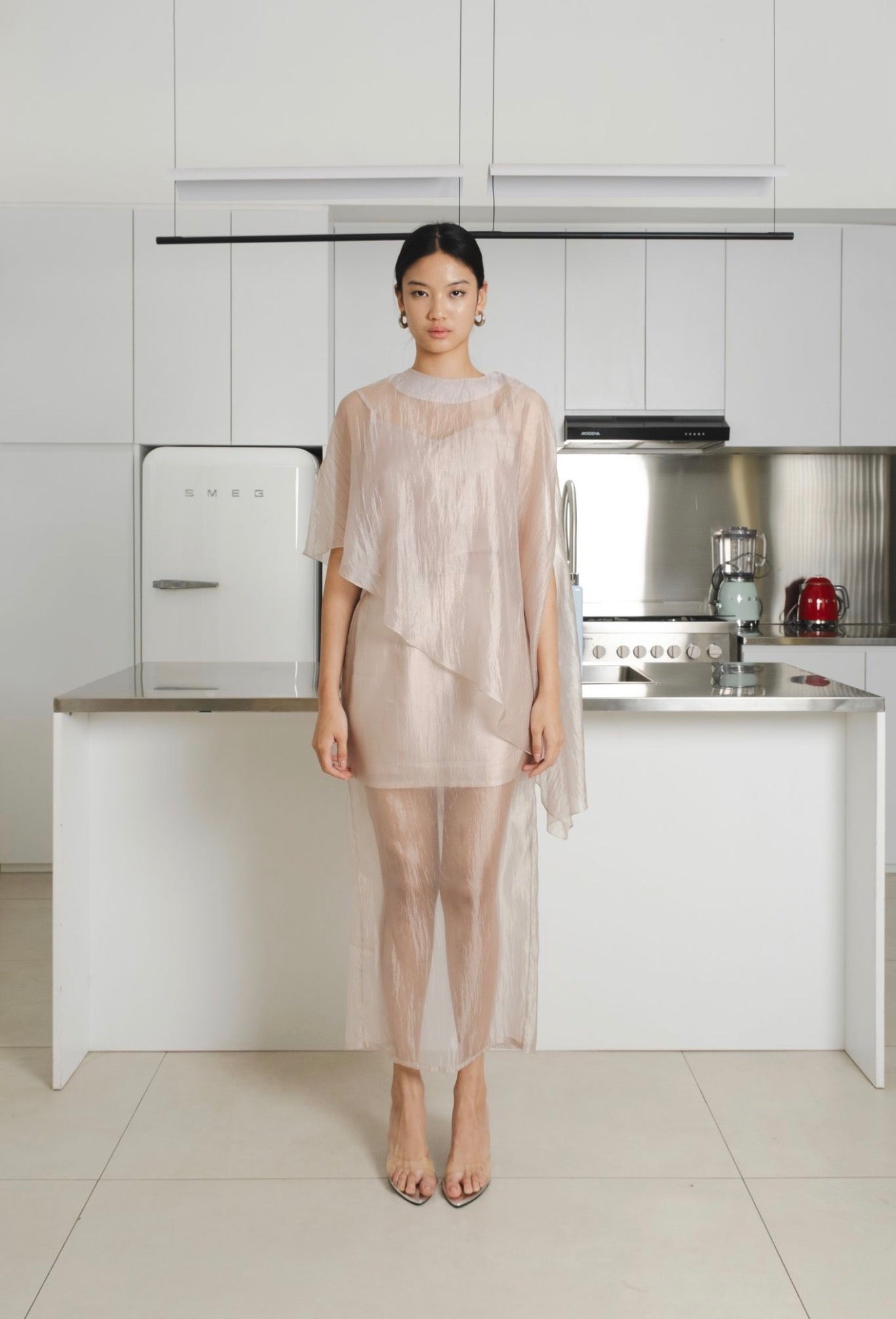 Aire Sheer Top | Cream