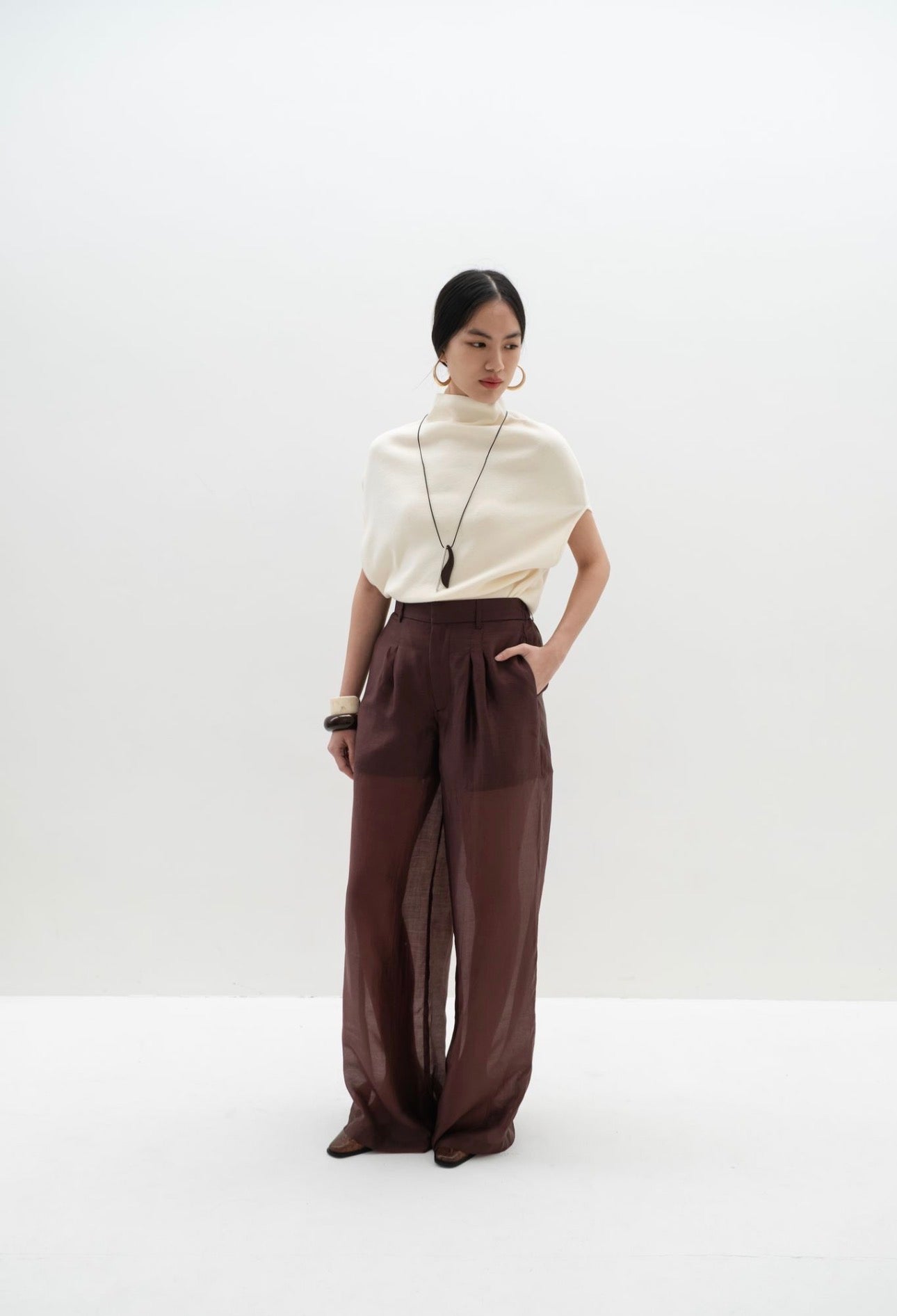 Form Sheer Pants | Espresso