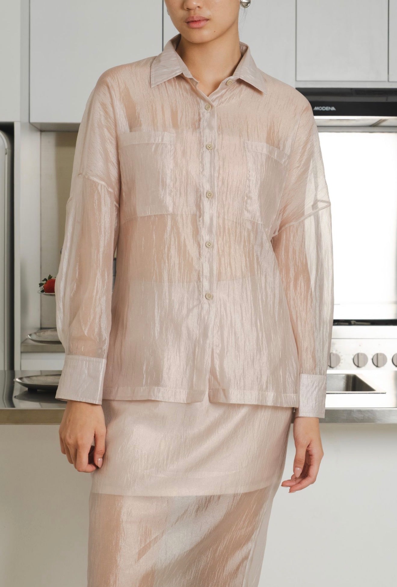 Brise Sheer Shirt | Cream