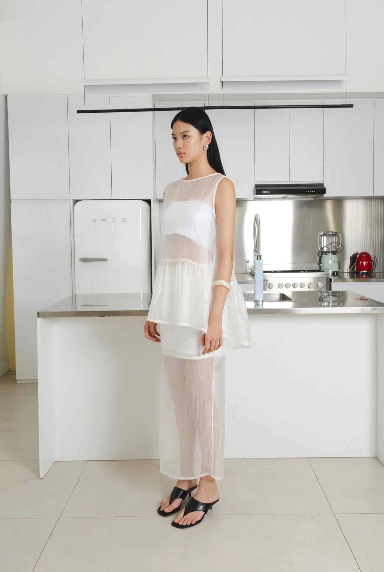 Sunday Sheer Top | White