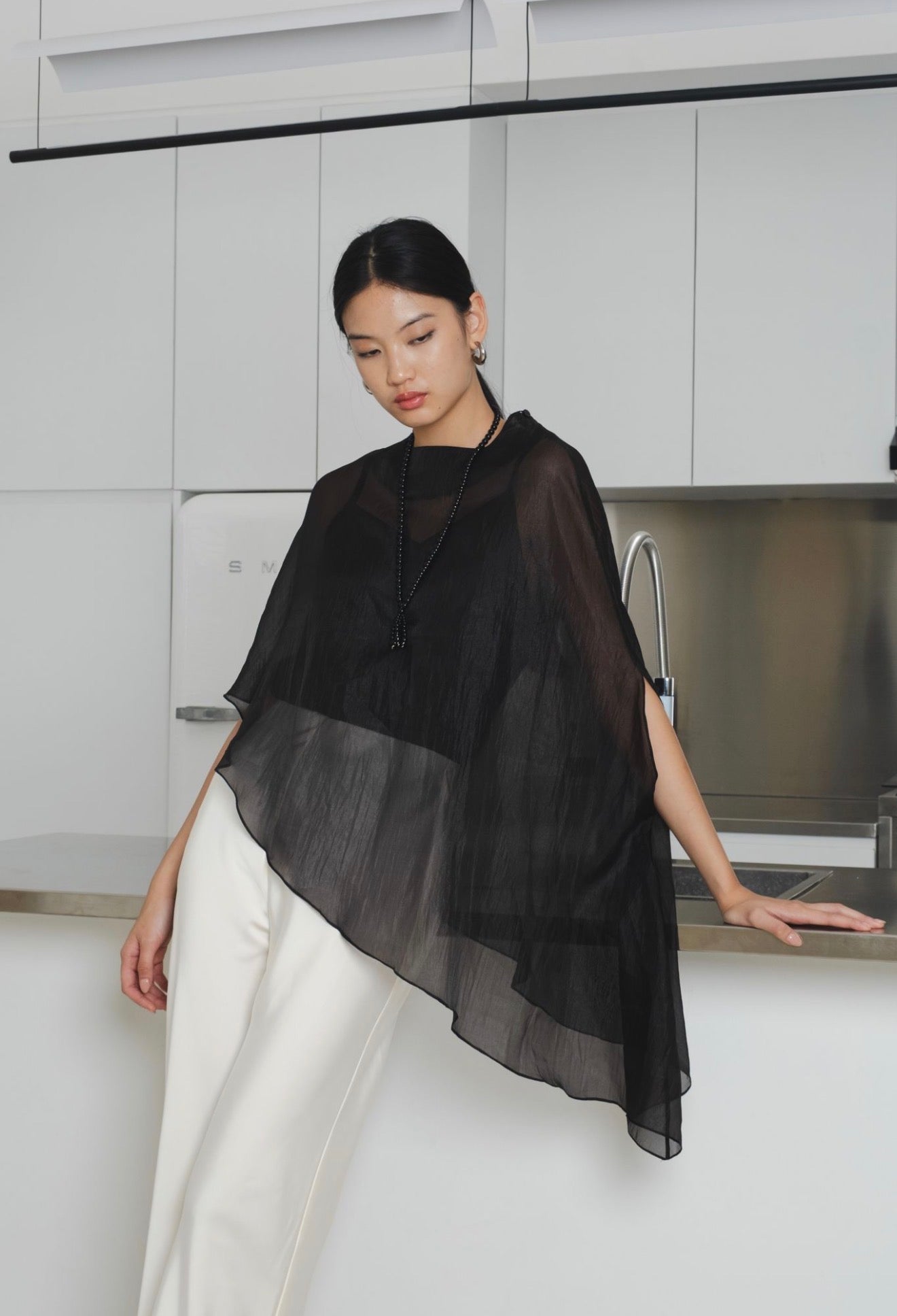 Aire Sheer Top | Black