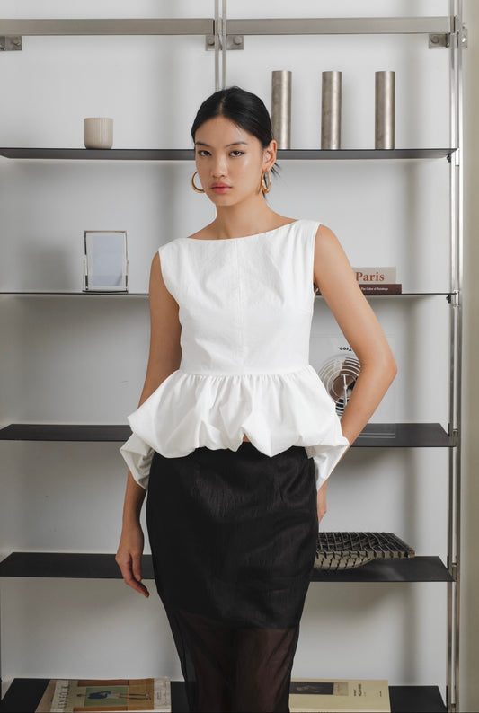 Harmony Balloon Top | White