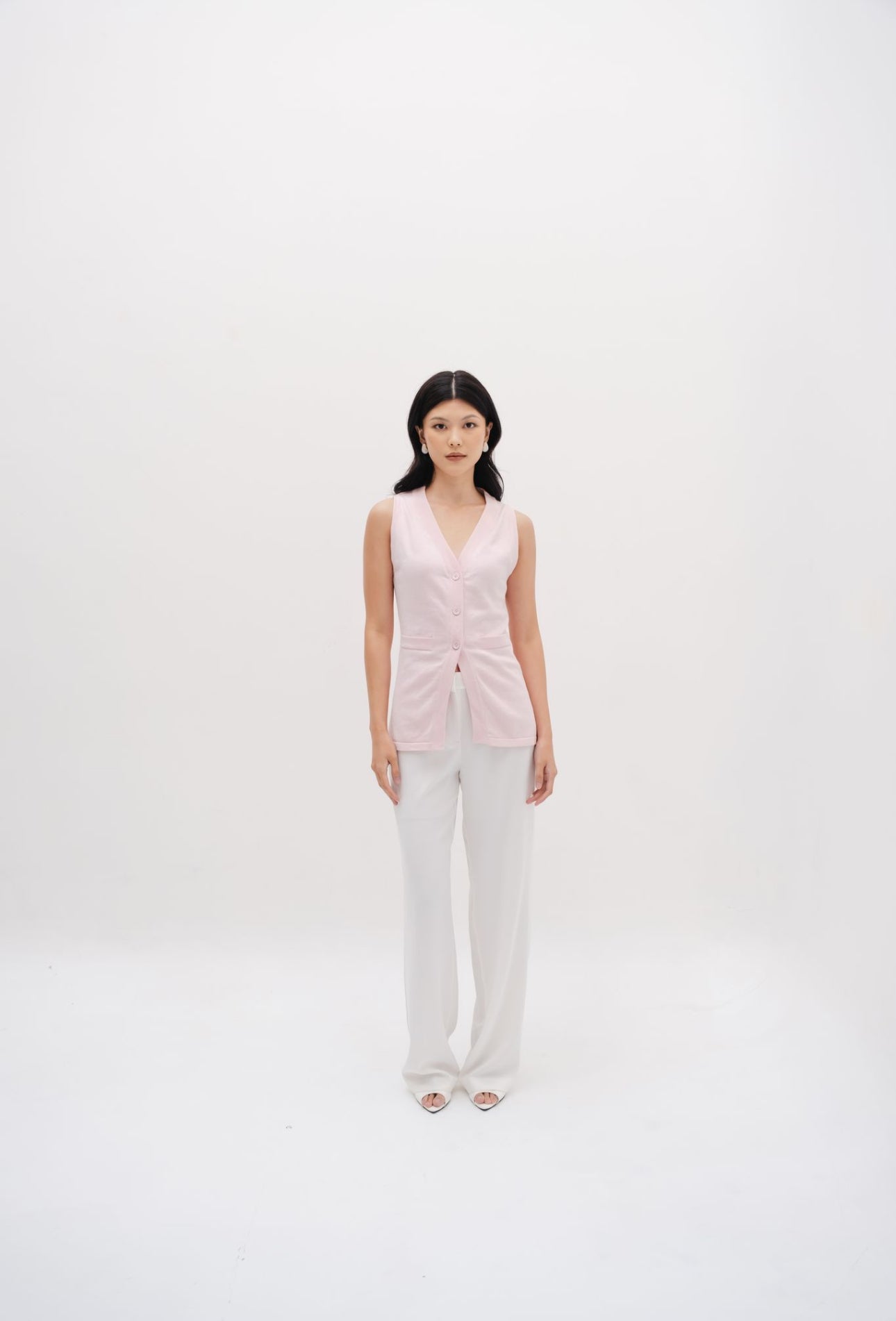 Cassia Vest | Baby Pink