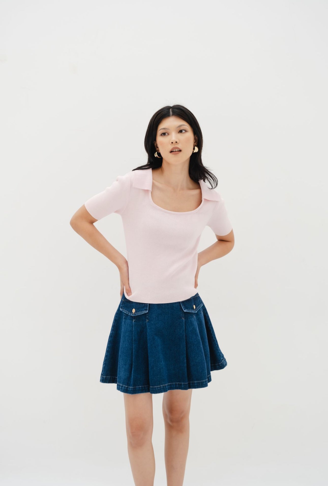 Erica top | Baby Pink