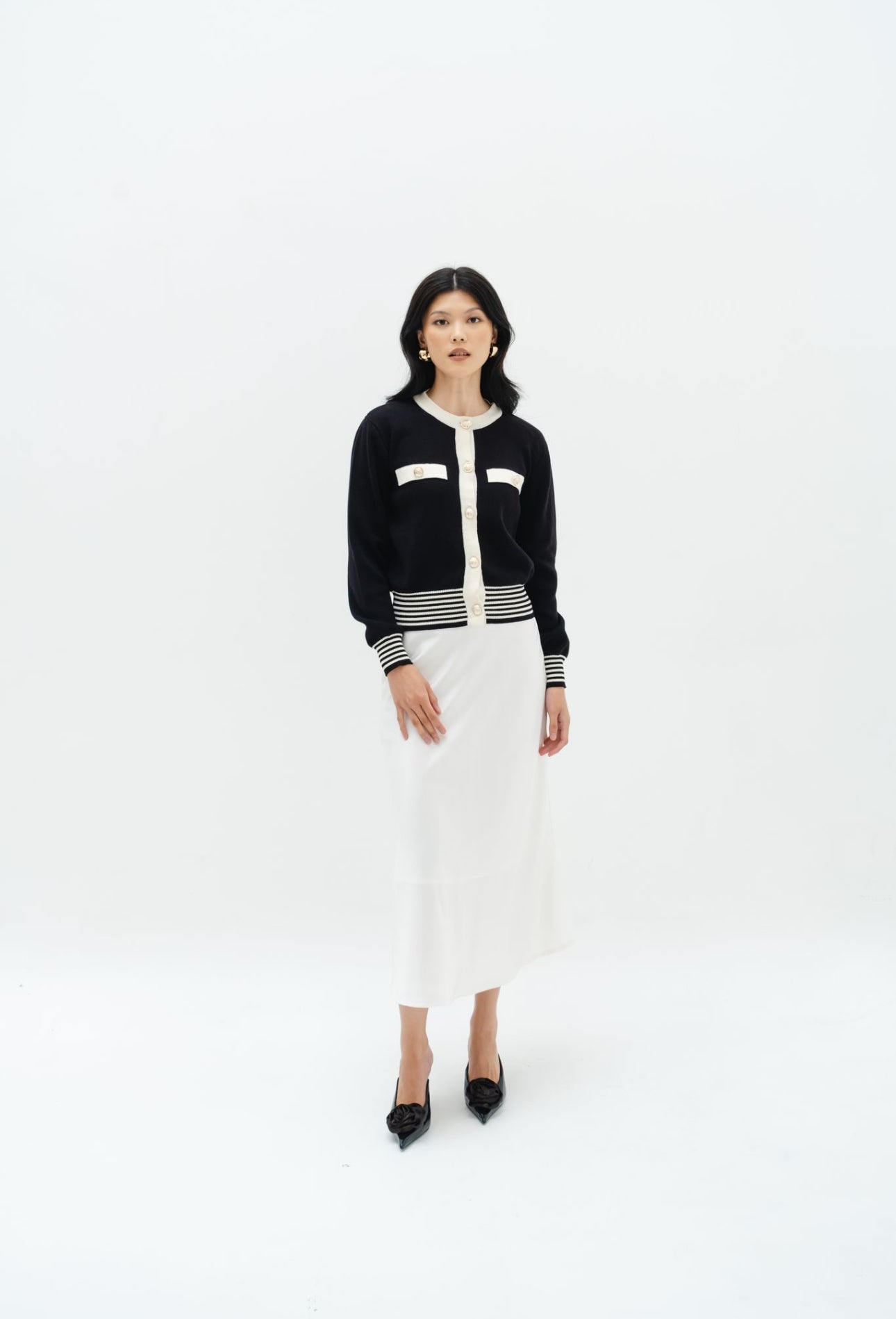 Anna Knit Cardigan | Black