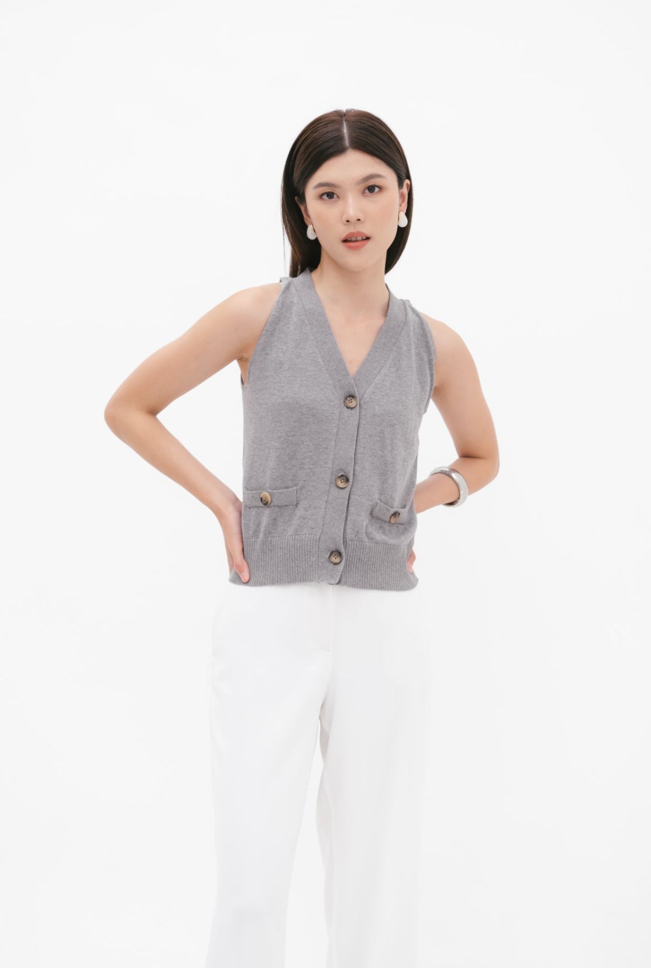 Nina top | Grey