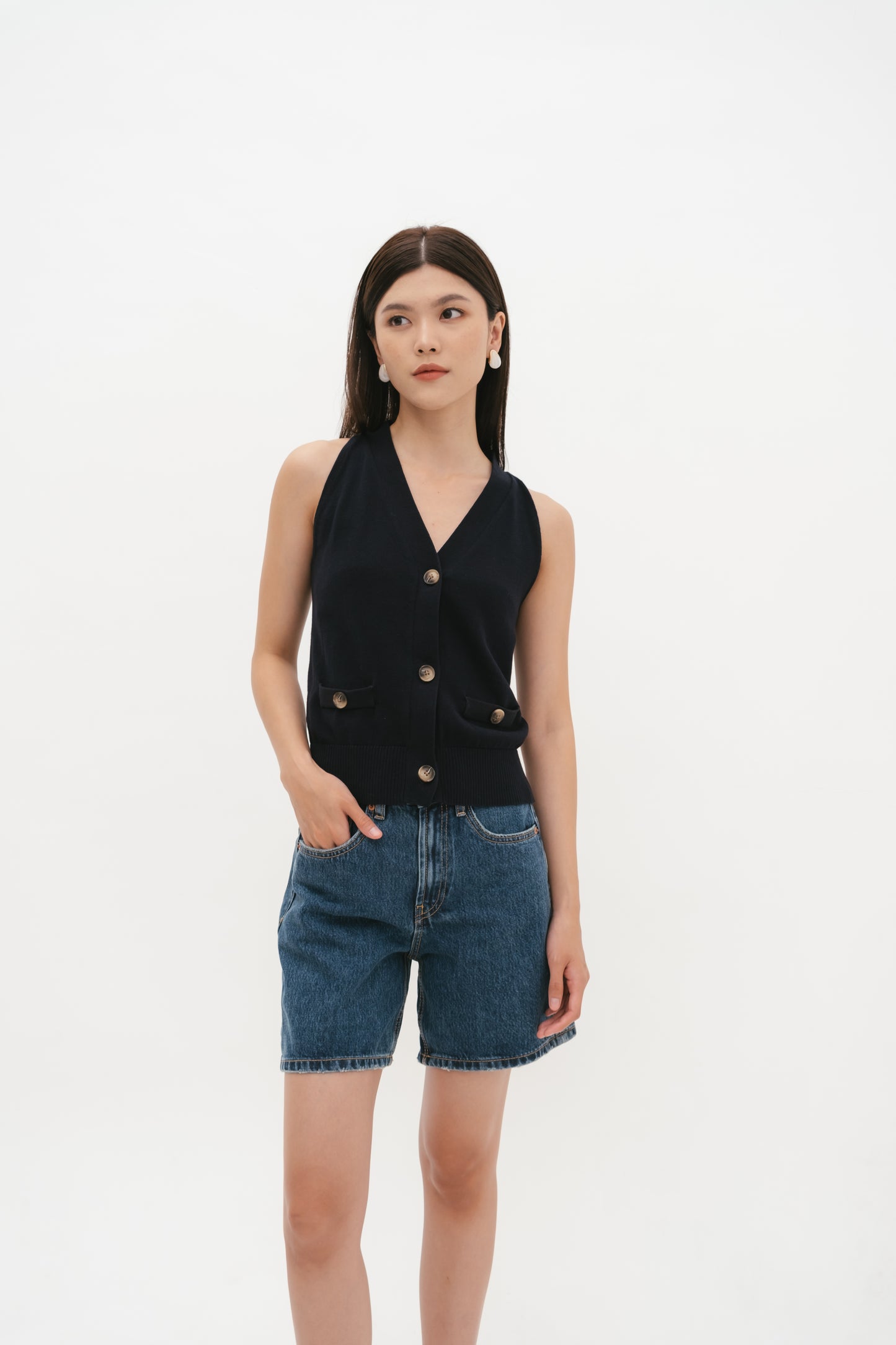 Nina top | Navy