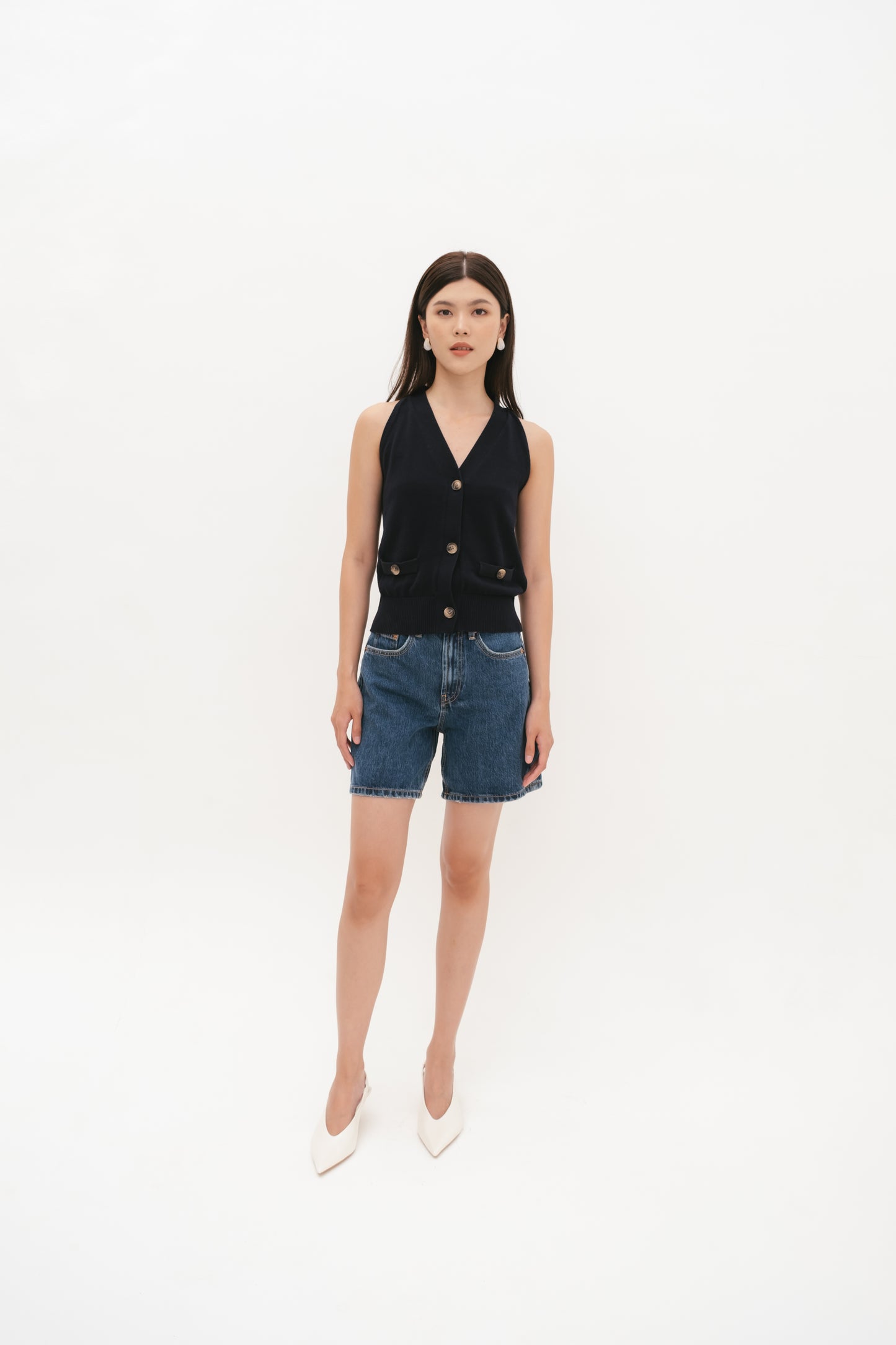 Nina top | Navy