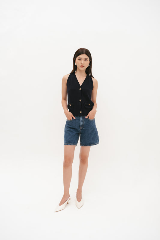 Nina top | Navy